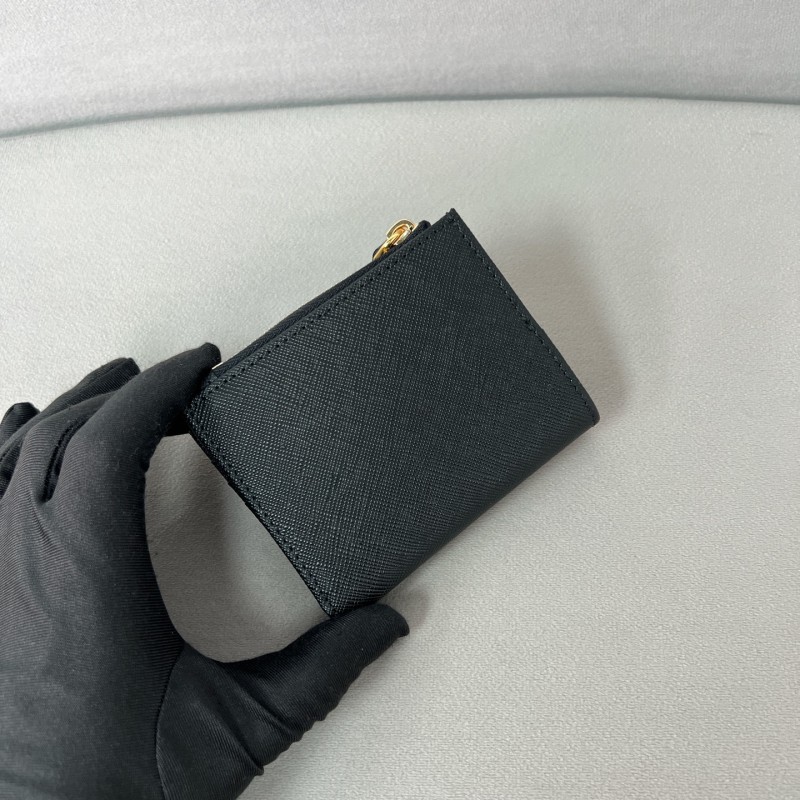 Saffiano and smooth leather card holder“10*8CM”-003=