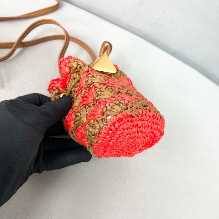 Crochet mini pouch“9.5*9*6CM”-085=