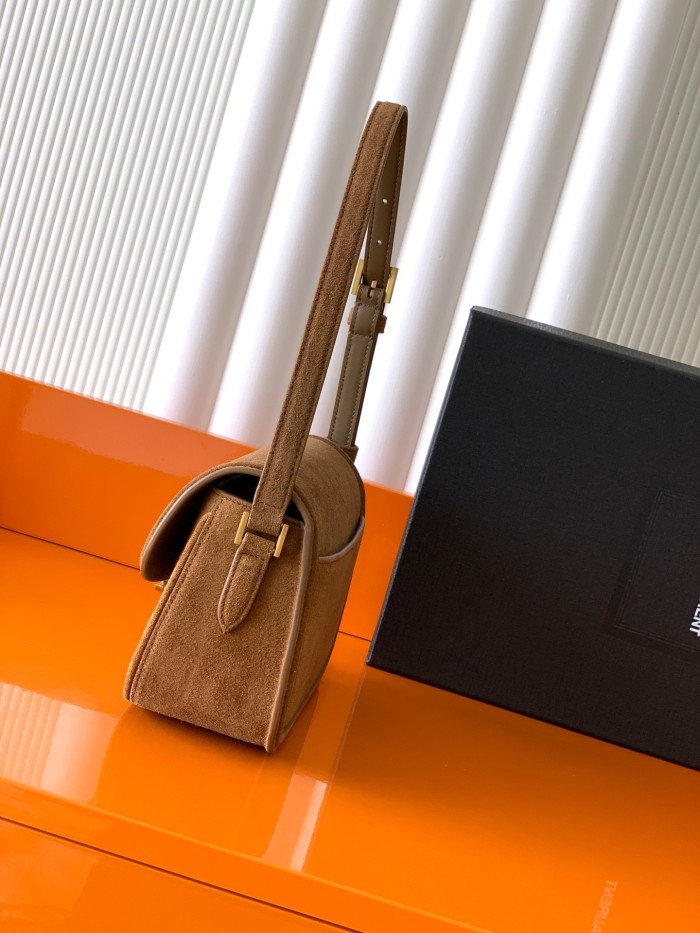 SOLFERINO MINI IN SUEDE SAINT LAURENT “18*13*6.5CM”  -056=