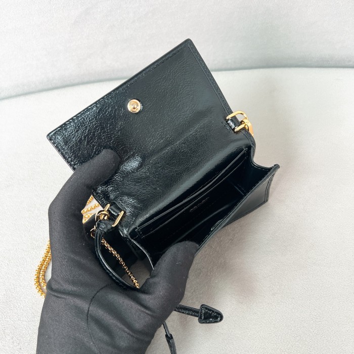 Leather Card Holder With Shoulder Strap“11.5*8*2.5CM”-083=