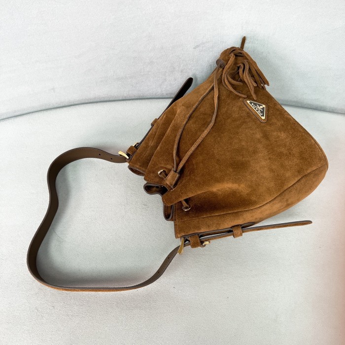 Suede Bucket Bag“24*23.5*12CM”-0801=