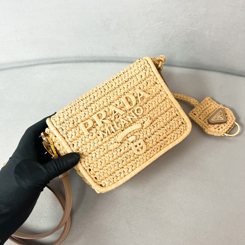Raffia Shoulder Bag“16.5*12*5CM”-0811=