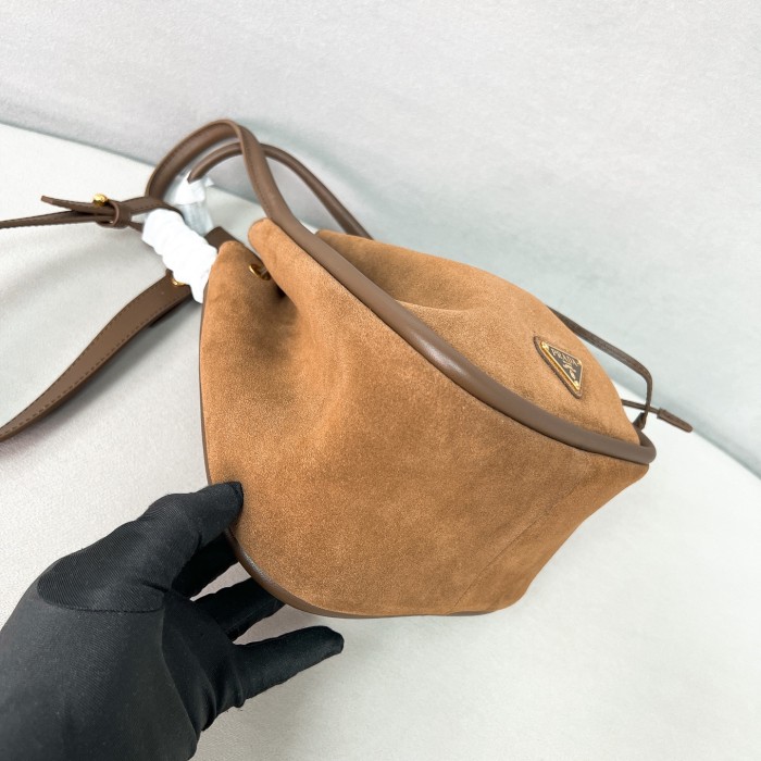 Darling Suede Mini Bucket Bag“22*21*10.5CM”-0801=