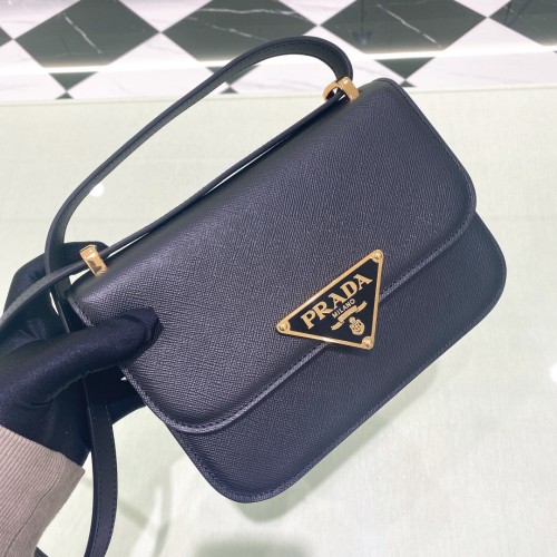 Emblème Shoulder Bag“22*6*15CM”-089=