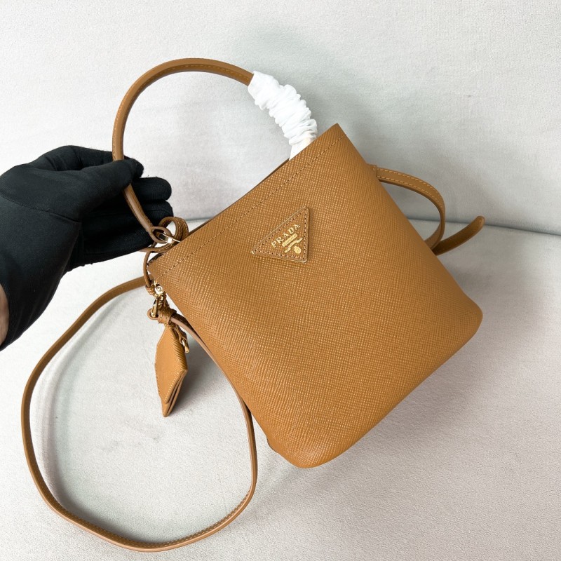 Small Saffiano LeatherPrada Panier Bag“18*17*10.5CM”-0001=