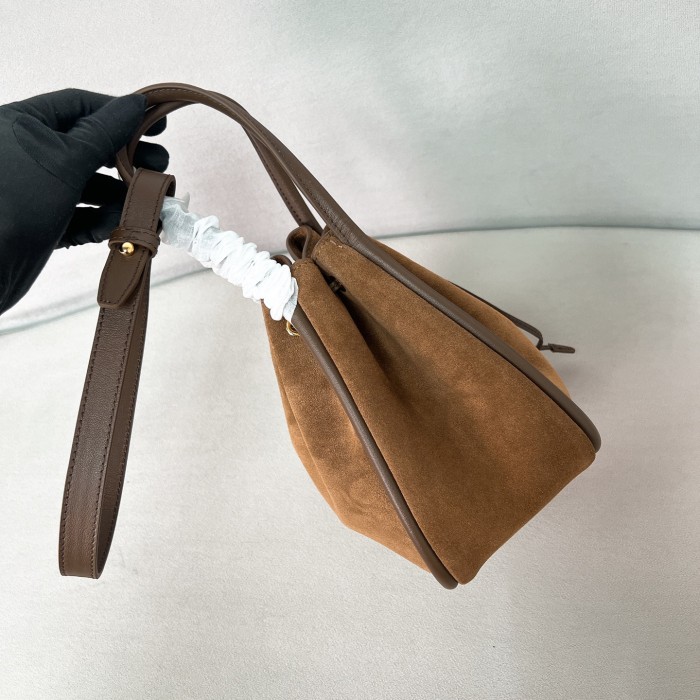 Darling Suede Mini Bucket Bag“22*21*10.5CM”-0801=