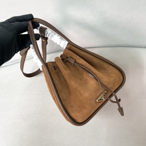 Darling Suede Mini Bucket Bag“22*21*10.5CM”-0801=
