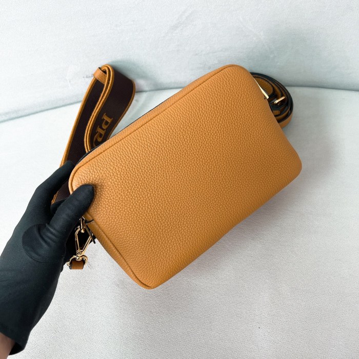 Leather Shoulder Bag“22*14.5*8.5CM”-0801=