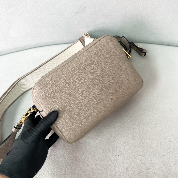 Leather Shoulder Bag“22*14.5*8.5CM”-0801=