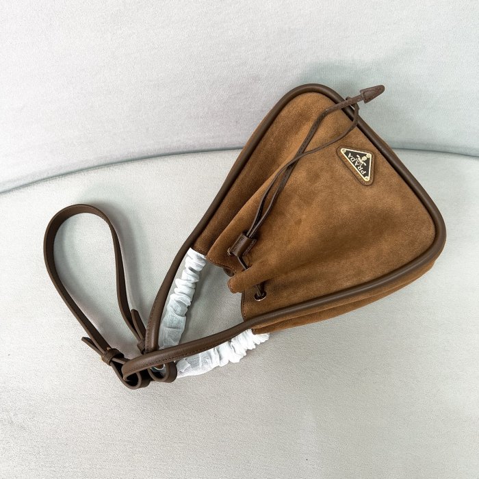 Darling Suede Mini Bucket Bag“22*21*10.5CM”-0801=
