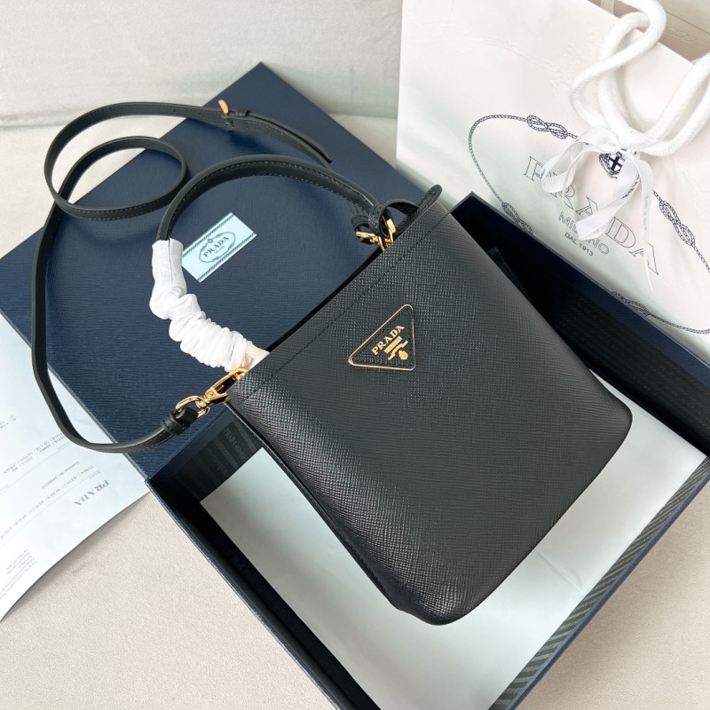 Small Saffiano LeatherPrada Panier Bag“18*17*10.5CM”-0001=