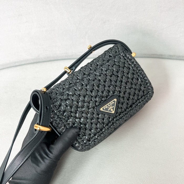 Raffia Shoulder Bag“16.5*12*5CM”-0811=