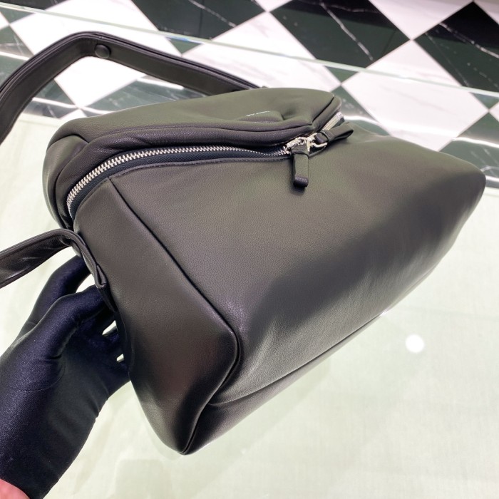 Padded Nappa Leather Top-Handle“33*19*14CM”-0801=