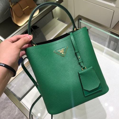 Saffiano Leather Panier Bag“22*23*13CM”-0011=