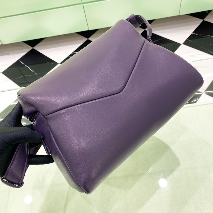 Padded Nappa Leather Top-Handle“33*19*14CM”-0801=