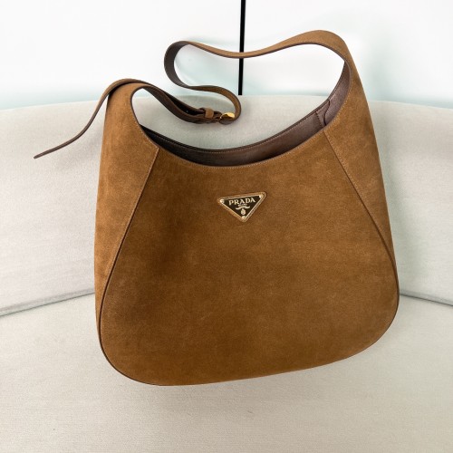 Large Leather Shoulder Bag WithTop Stitching“40*30.5*9CM”-0811=