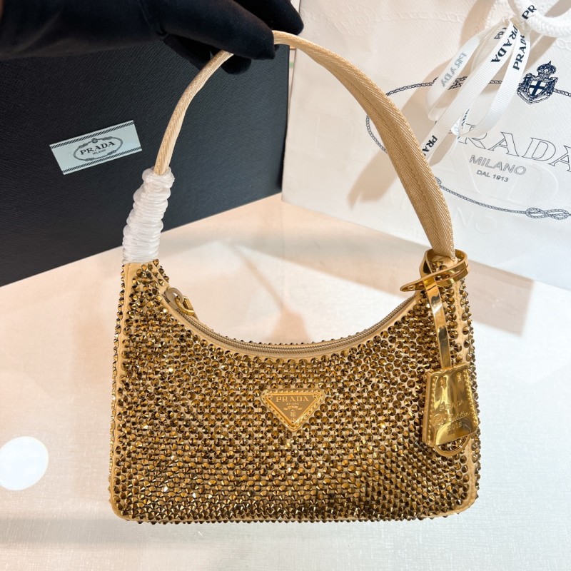 Re-Edition 2000 Crystal Mini Bag“22*18*6.5CM”-006=