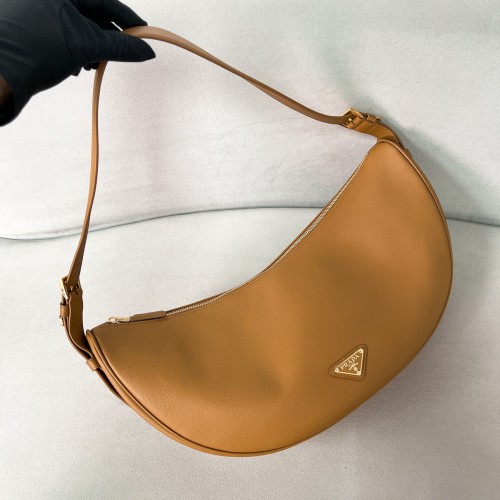 Demi-lune Large Leather Shoulder Bag“42*19.5*8.5CM”-0801=