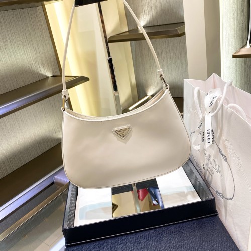 Cleo Brushed Leather Shoulder Bag“27*22*6CM”-087=
