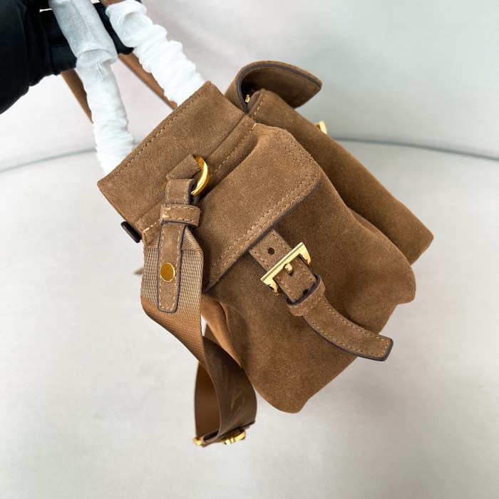 Explore medium suede tote bag“30*17*11CM”-0801=