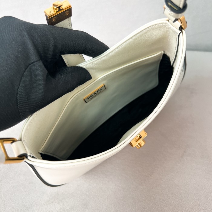Cleo Brushed Leather Shoulder Bag“23*21*10CM”-088=