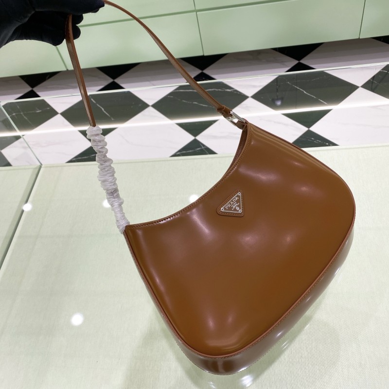 Cleo Brushed Leather Shoulder Bag“27*22*6CM”-078=