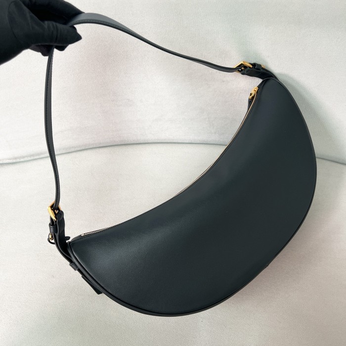 Demi-lune Large Leather Shoulder Bag“42*19.5*8.5CM”-0801=