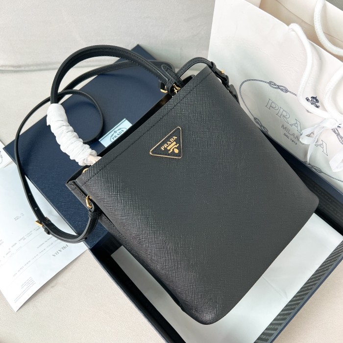 Saffiano Leather Panier Bag“22*23*13CM”-0011=