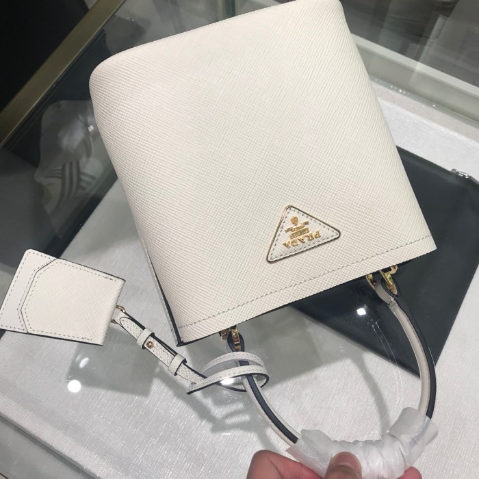 Small Saffiano LeatherPrada Panier Bag“18*17*10.5CM”-0001=