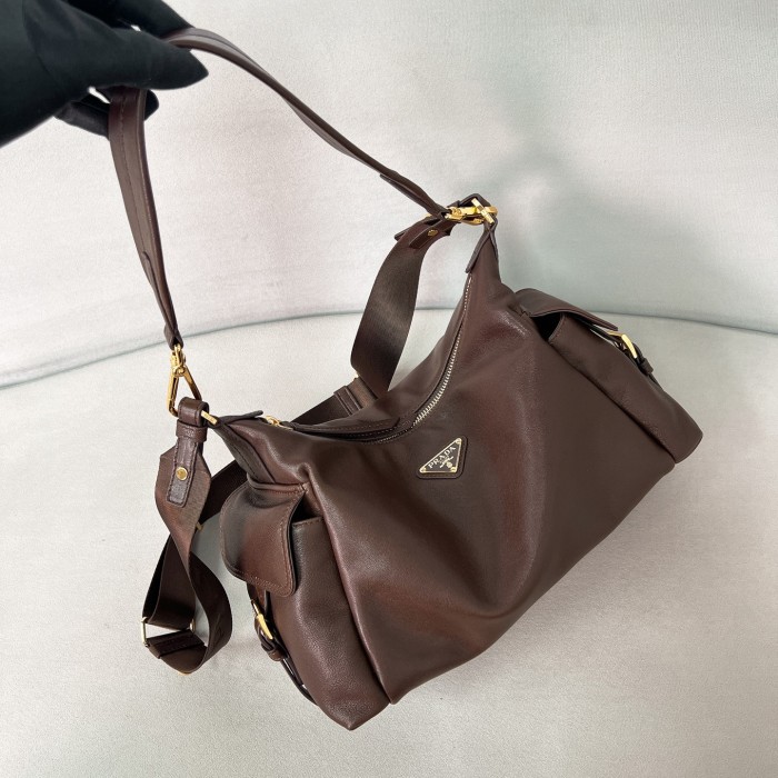 Explore large leather bag“32*22*11.5CM”-0811=