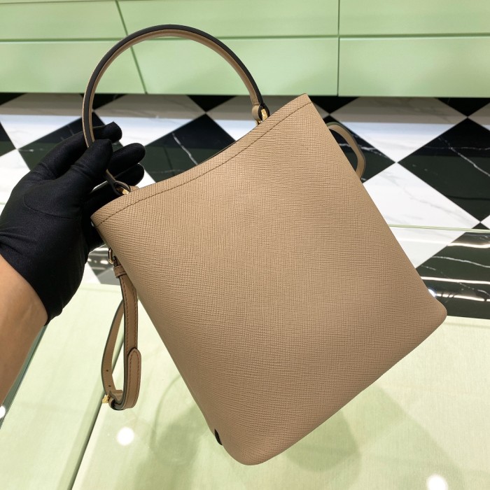 Saffiano Leather Panier Bag“22*23*13CM”-0011=