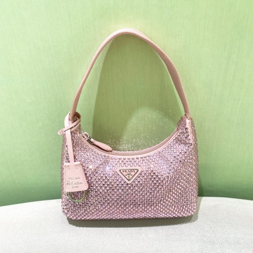 Re-Edition 2000 Crystal Mini Bag“22*18*6.5CM”-005=