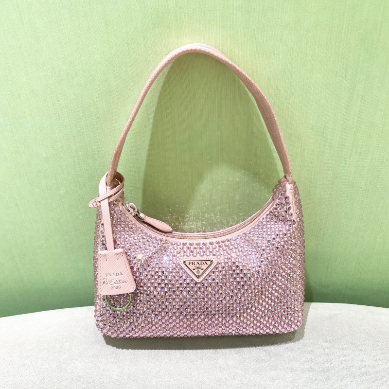 Re-Edition 2000 Crystal Mini Bag“22*18*6.5CM”-005=