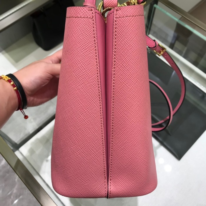Saffiano Leather Panier Bag“22*23*13CM”-0011=