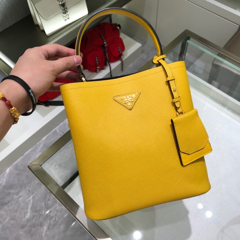 Saffiano Leather Panier Bag“22*23*13CM”-0011=