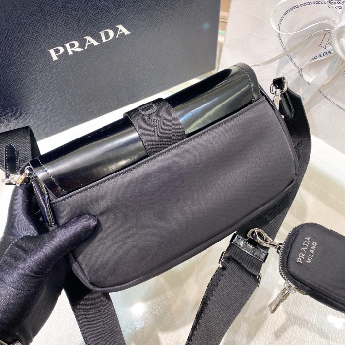 Pocket Logo-Strap Crossbody Bag“23*12.5*6.5CM”-088=