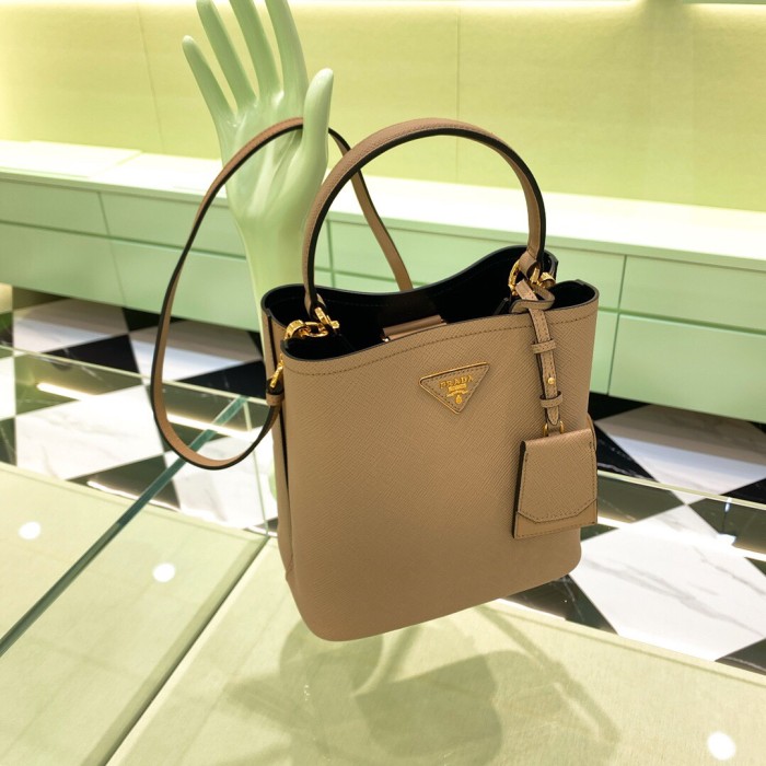 Saffiano Leather Panier Bag“22*23*13CM”-0011=