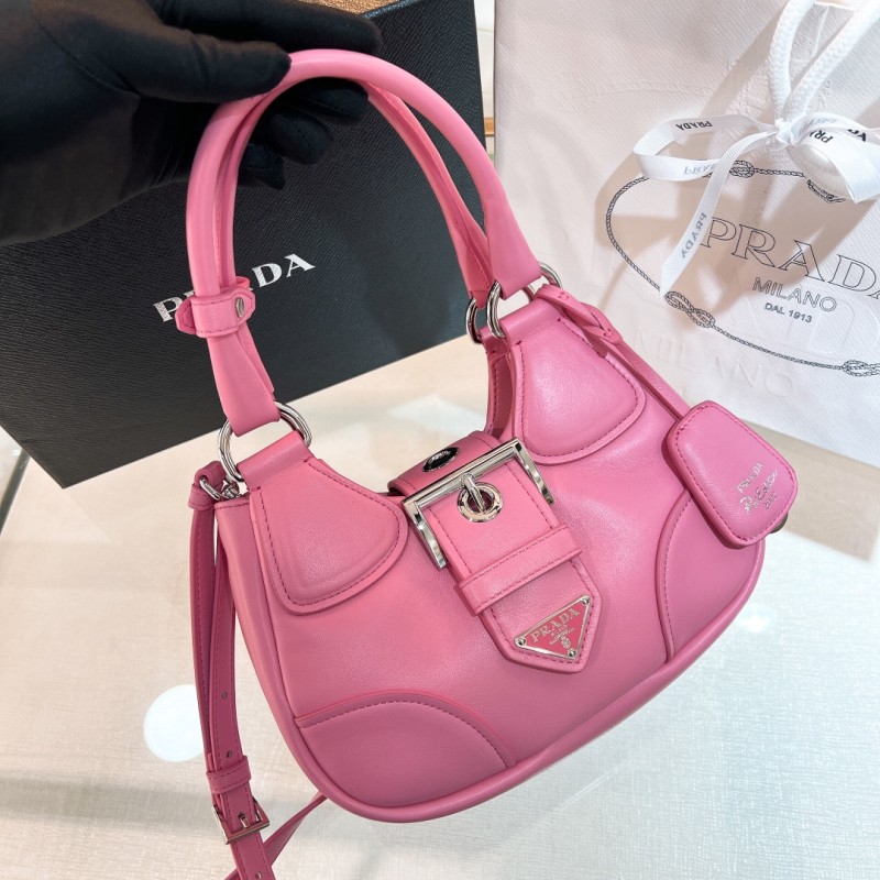 Moon Padded Nappa Leather Shoulder Bag“22.5*17.5*12CM”-0011=