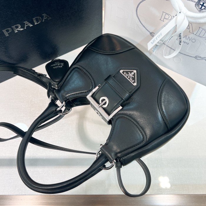 Moon Padded Nappa Leather Shoulder Bag“22.5*17.5*12C“”-0011=