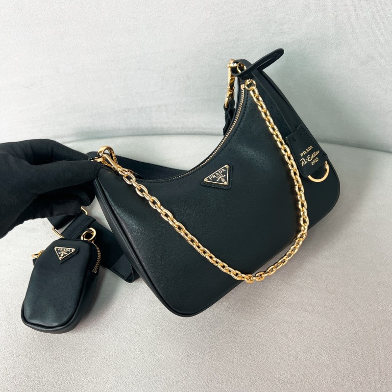 Re-Edition 2005 Leather Bag“22*18*6.5CM”-088=
