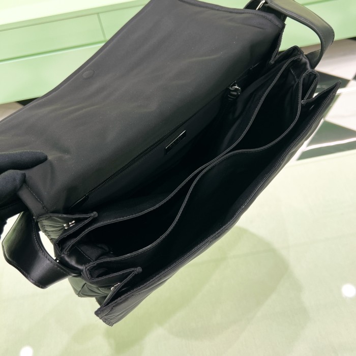 Padded Re-Nylon Shoulder Bag“36*28*14CM”-0811=