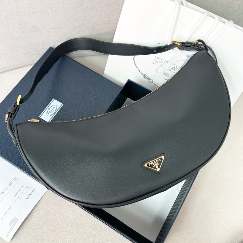 Demi-lune Large Leather Shoulder Bag“42*19.5*8.5CM”-0801=