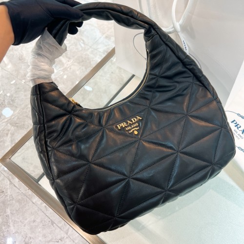 Gaufre Nylon Baguette Bag“40*27*11.5CM”-0801=