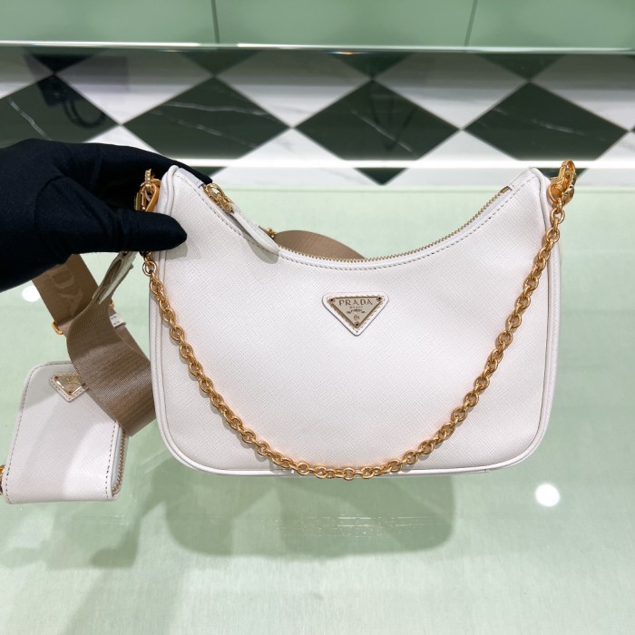 Re-Edition 2005 Leather Bag“22*18*6.5CM”-088=