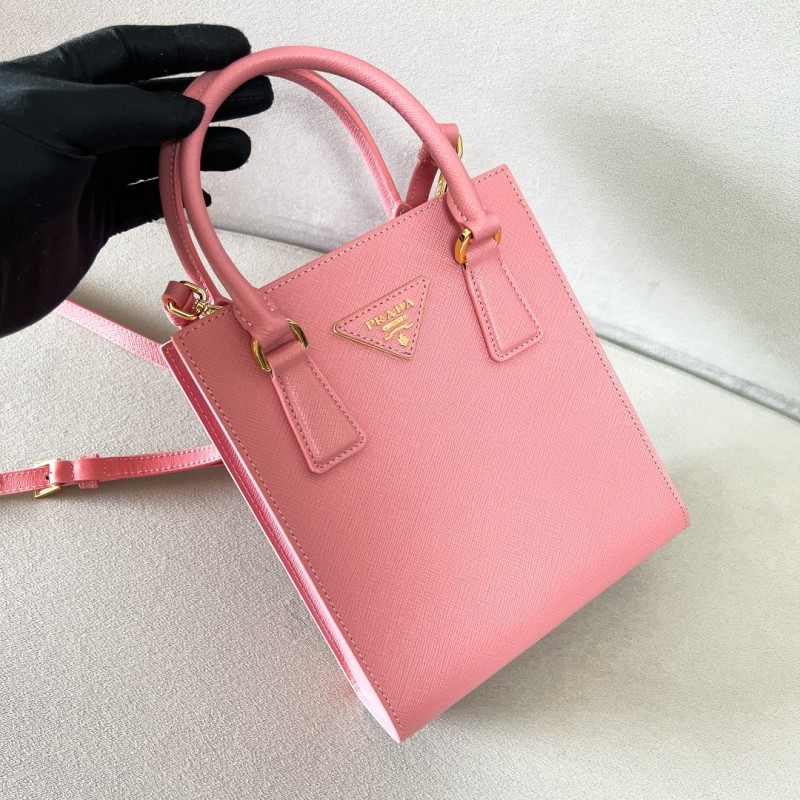 Saffiano Leather Tote Bag“19*17*6CM”-089=