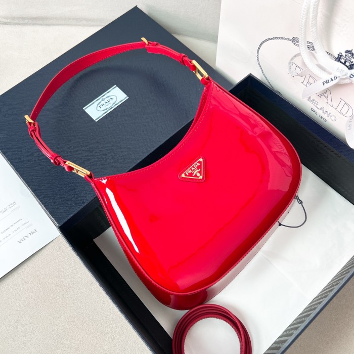 Cleo Brushed Leather Shoulder Bag“23*21*10CM”-088=