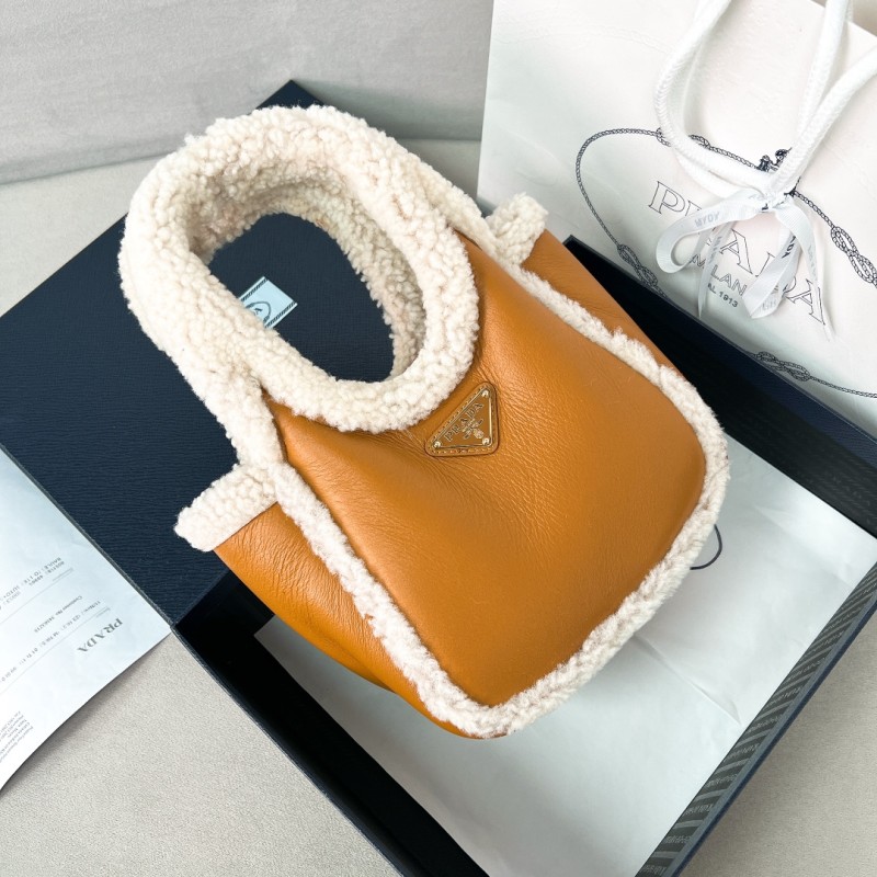 Shearling Mini Handbag“18*15.5*10CM”-089=