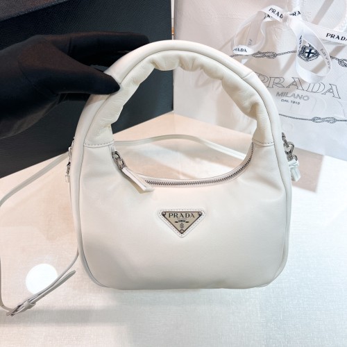 Mini Padded Leather Shoulder Bag“21*12.5*6.5CM”-087=