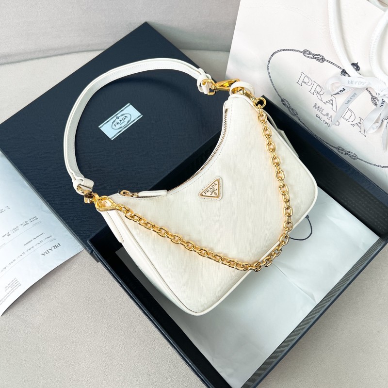Re-Edition Saffiano leather mini-bag“22*18*6CM”-088=