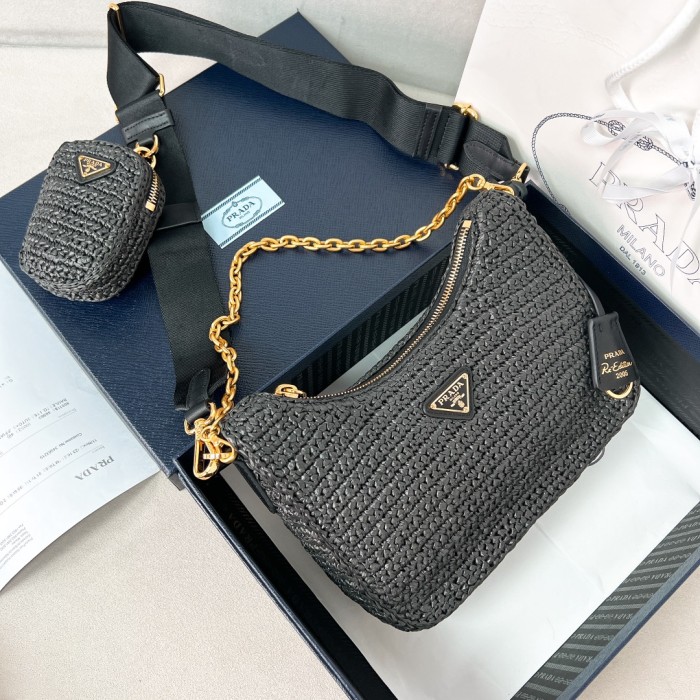 Re-Edition 2005 Crochet Bag“22*18*6.5CM”-0811=